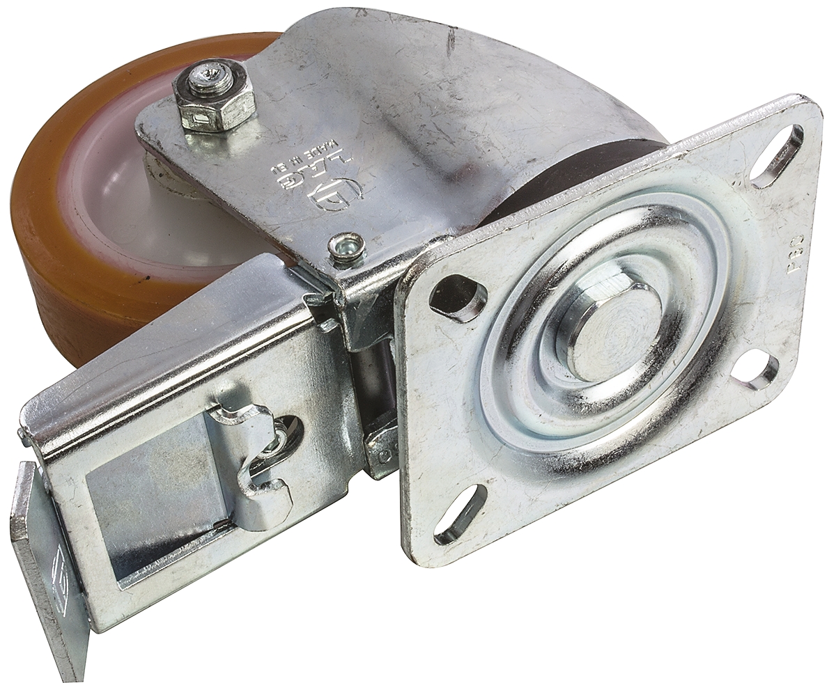 LAG Braked Swivel Castor, 200 kg Capacity, 100 mm Wheel