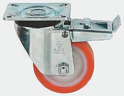 LAG Braked Swivel Castor, 600 kg Capacity, 200 mm Wheel