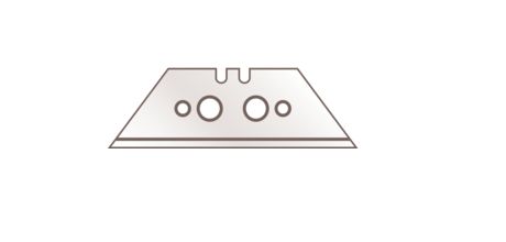 MARTOR Steel Flat Safety Knife Blade, 60 x 19 x 0.63 mm 19 mm, 10 per Package
