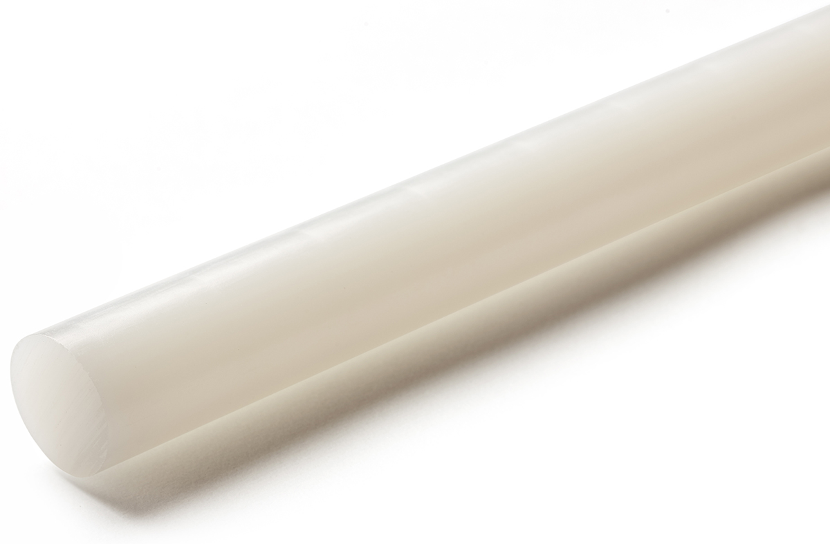 RS PRO White Polyethylene PE Rod, 1 m x 50 mm Diameter