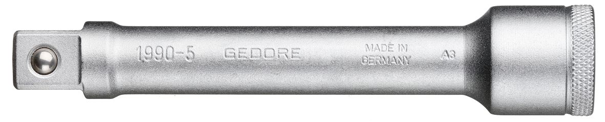 Gedore 1990 1/2 in Square Extension, 125 mm Overall