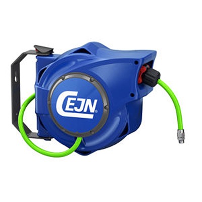 CEJN Air Hose Reel Green Polyurethane 13.5 mm 14 m Compressed Air Hose Reels - Closed Series