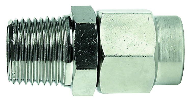 CEJN Plated Brass Pneumatic Quick Connect Coupling ISO 12mm, 8 mm Fixed Adapter