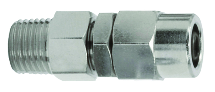 CEJN Plated Brass Pneumatic Quick Connect Coupling Male ISO 12mm, 8 mm