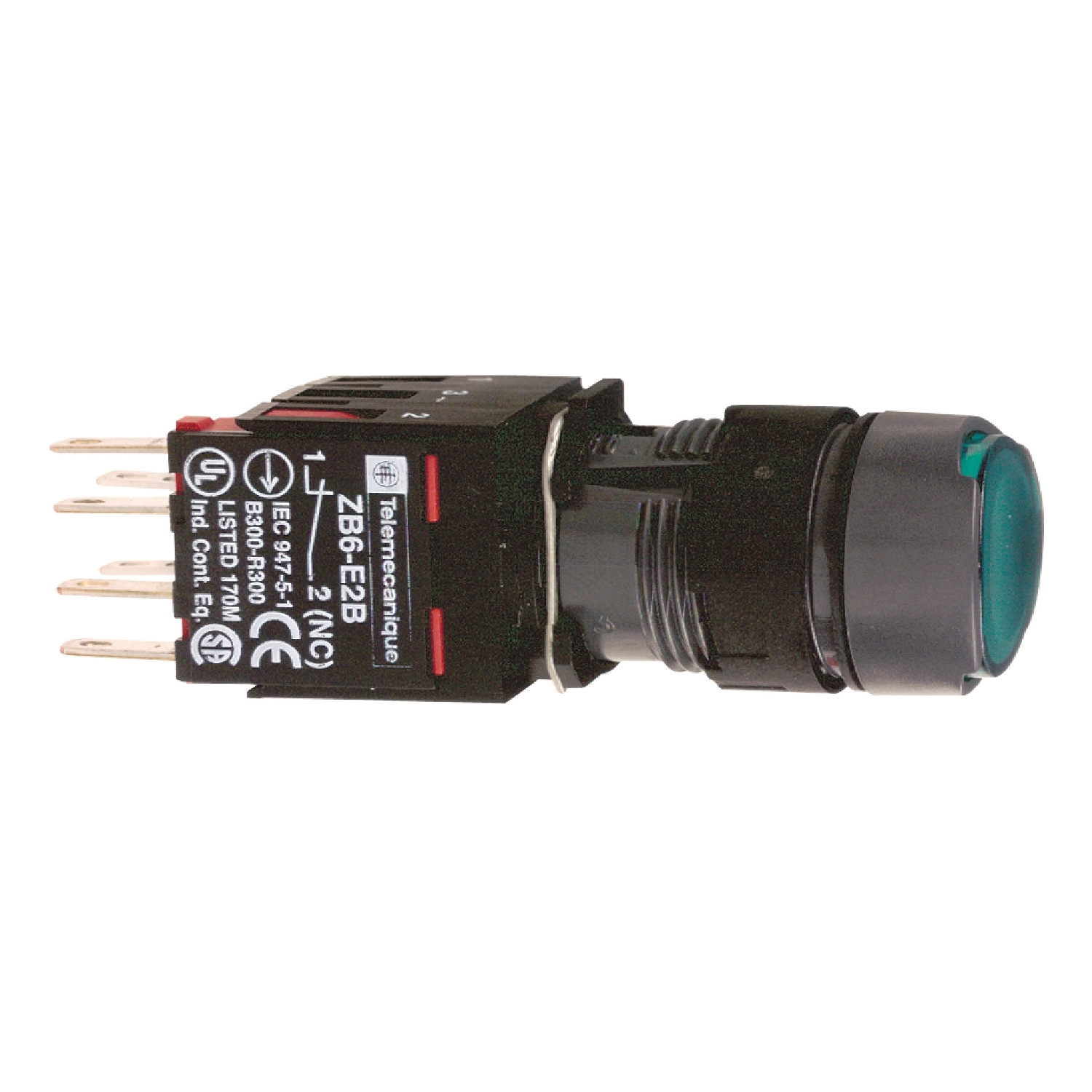 Schneider Electric XB6 Illuminated Green Push Button NO Momentary