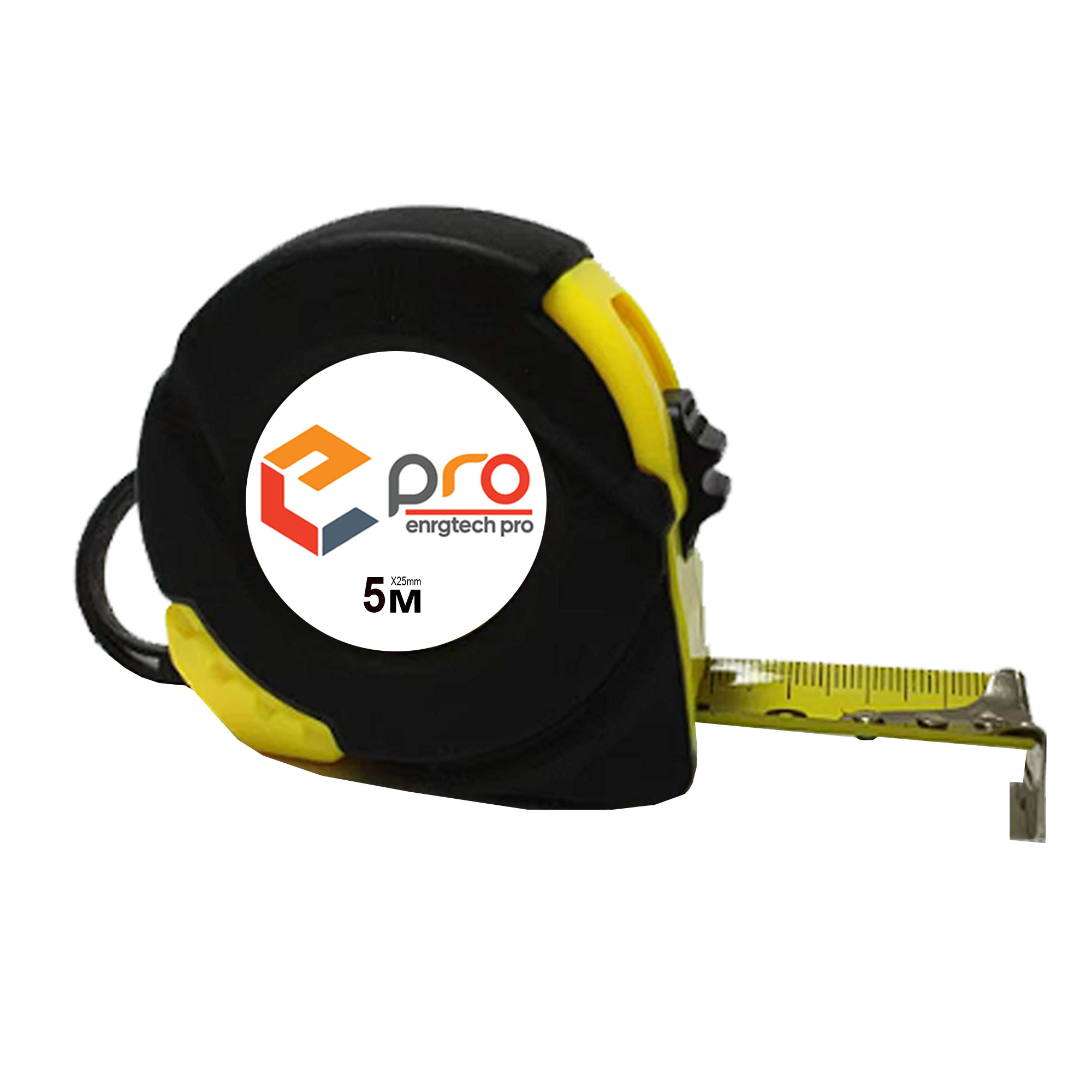 E-Pro High Precision Dual Scale Wear resistant 5m 25mm Retractable Measuring Tape Black Yellow