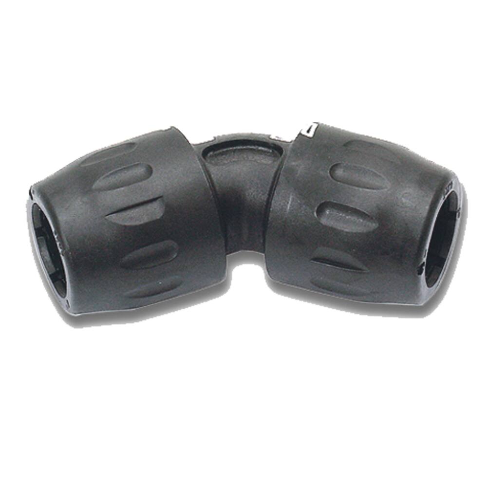 Transair 16 Bar Glass Fibre Reinforced PA Elbow Connector, 67mm outside diameter