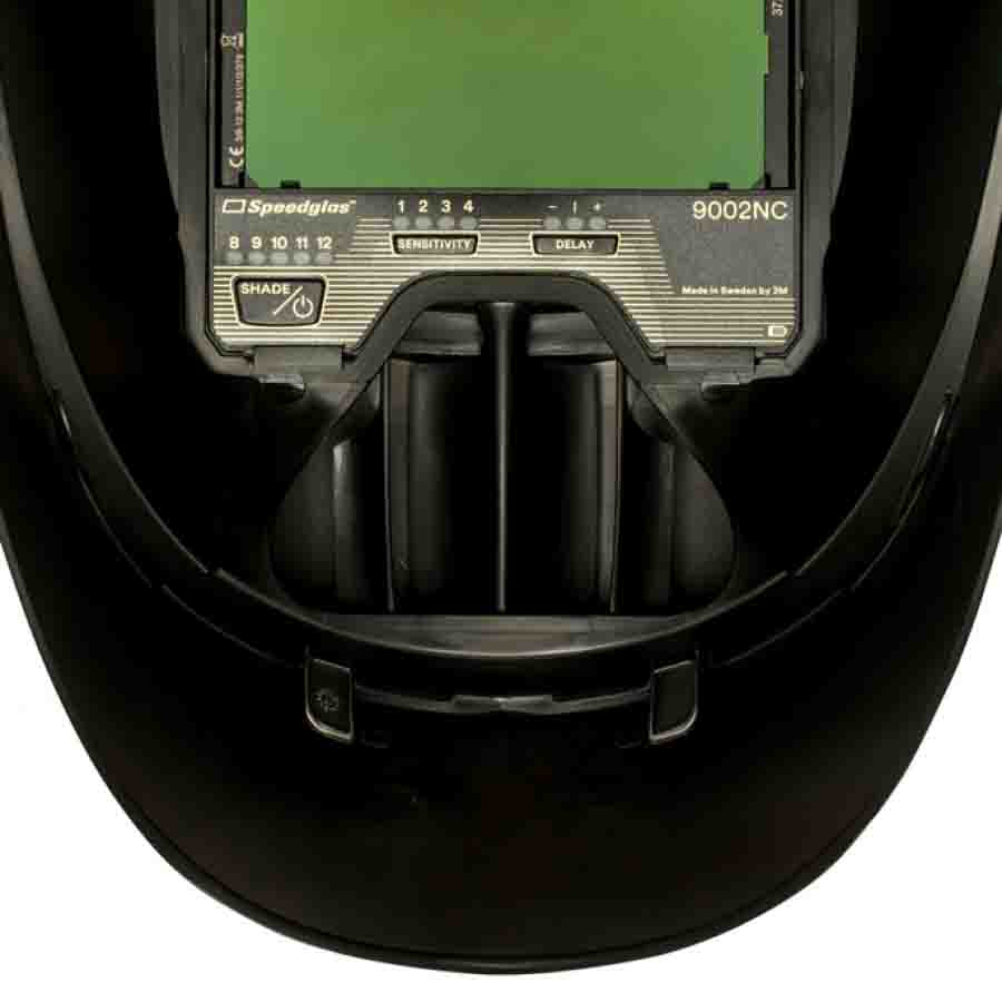 401385 3M Speedglas 9002NC Welding Helmet, Auto-Darkening Lens, Adjustable Headband, 55 x 107mm Lens