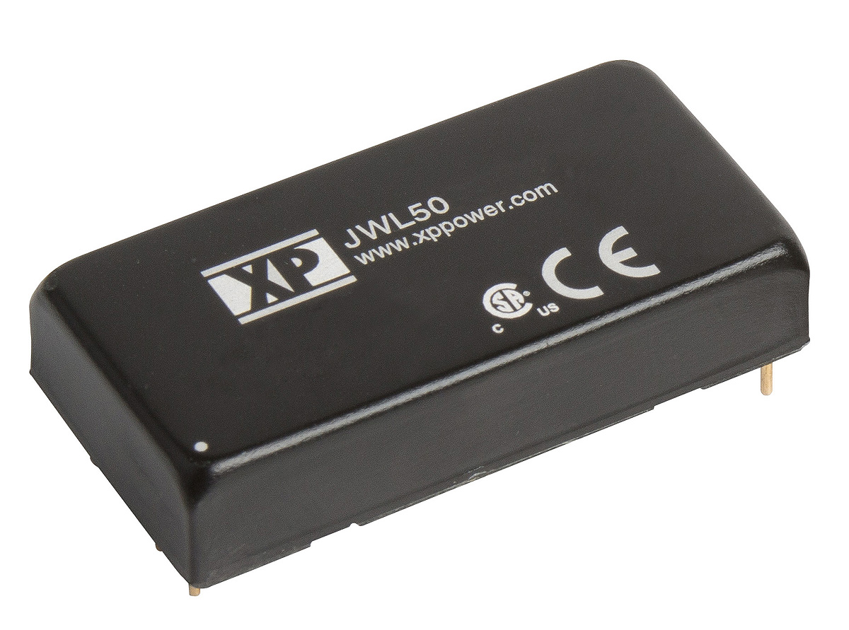 XP Power JWL50 DC-DC Converter, 12V dc/ 4.17A Output, 9 → 36 V dc Input, 50W, Through Hole, +105°C Max Temp