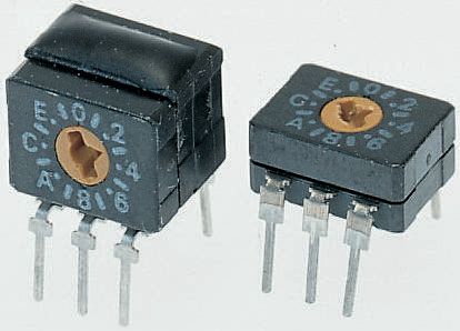 Omron 10 Way Through Hole DIP Switch, Rotary Flush Actuator