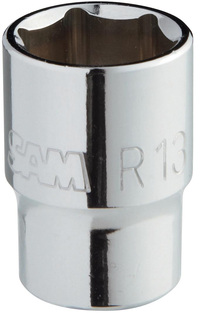 SAM 1/4 in Drive 11/32in Hexagon, 6 point, 13mm, 25 mm Overall Length