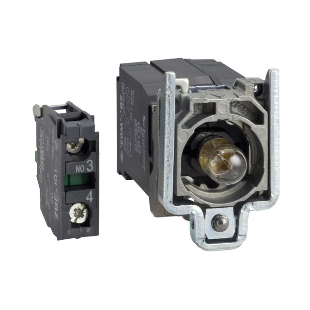 zb4bw051 Schneider Electric XB4 Series, Blue Push Button Head, Spring Return, 22mm Cutout