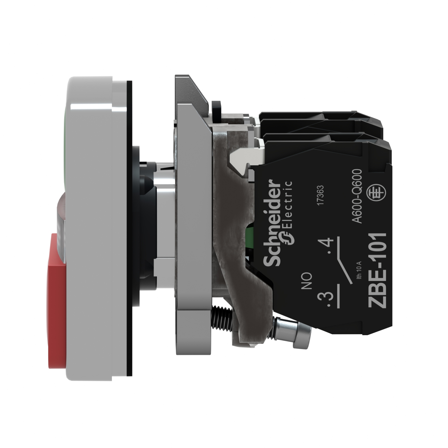 xb4bw73731b5 Schneider Electric Harmony XB4 Illuminated Red/Green Push Button NO/NC Spring Return