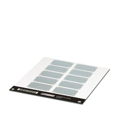 Phoenix Contact LS-EMSP-AL Screw Cable Label, Silver, Pre-printed "Unlabeled", for Devices In The Control Cabinet,