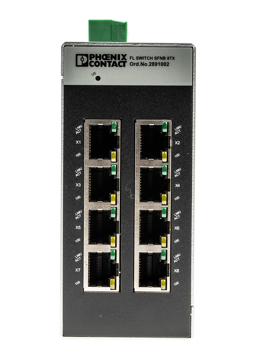 2891002 Phoenix Contact Unmanaged 8 Port Ethernet Switch