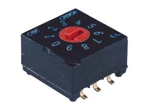 C & K 16 Way Surface Mount DIP Switch, Rotary Actuator