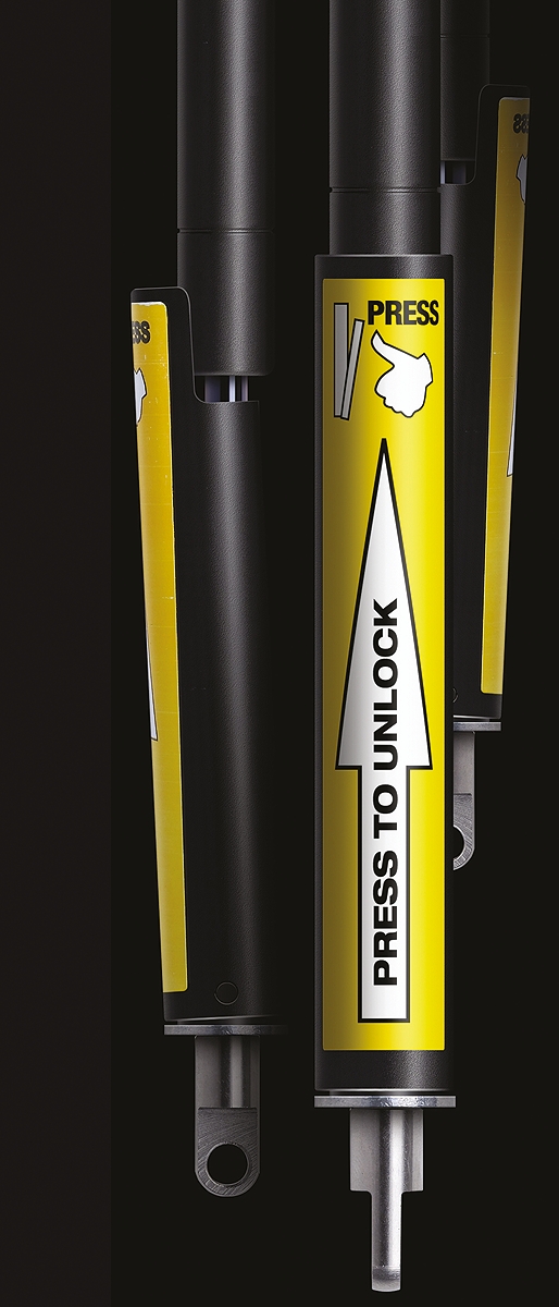swv4ecv400003 Camloc Gas Springs Steel Gas Strut,   with  Ball & Socket Joint, 880 mm  Extended Length, 400 mm  Stroke Length