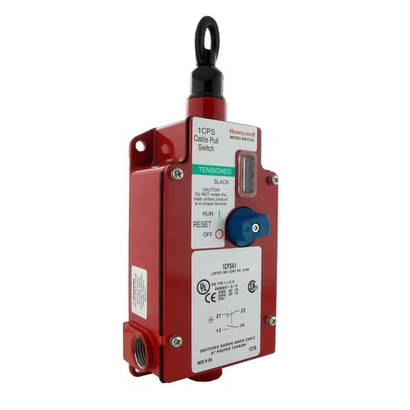 Honeywell CPS Rope Pull Switch 172.72 mm, Straight, 2 NO/2 NC