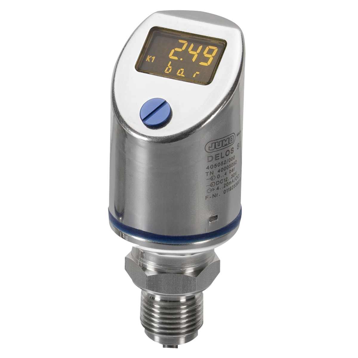 Jumo 405052 Series Pressure Transmitter, 0bar Min, 4bar Max, Analogue Output, Relative Reading