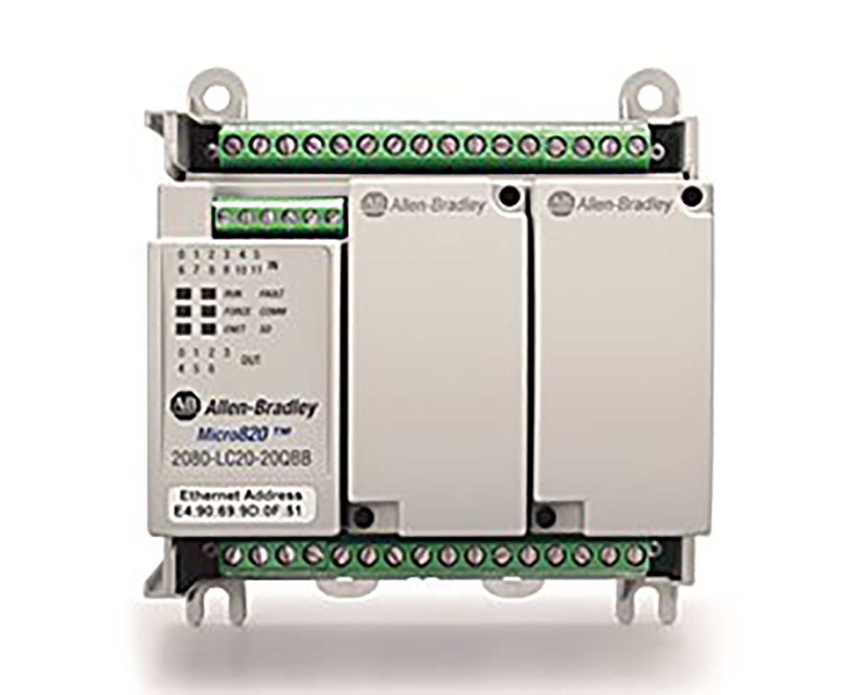Allen Bradley Bulletin 2080 Series Logic Controller for Use with Micro 820 Series, Relay Output, 12-Input, Digital Input