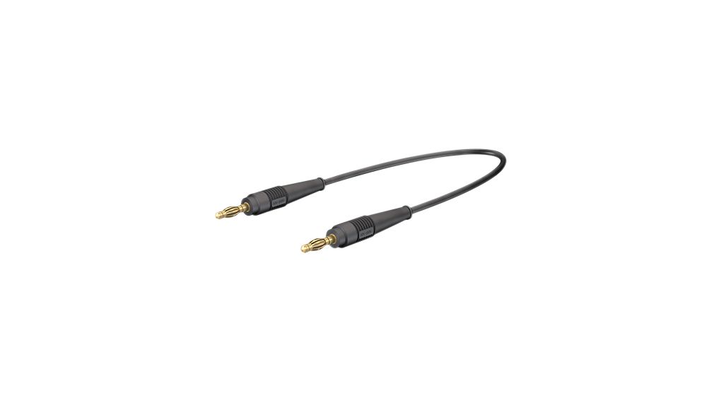 Staubli Test lead, 32A, 600V, Black, 100cm Lead Length