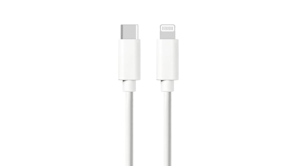 RND USB 2.0, Male USB C to Male Lightning, 480Mbps, 1m