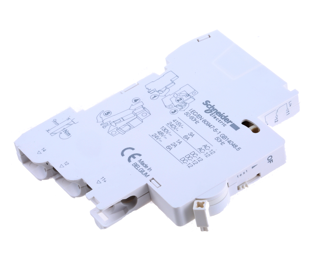 Schneider Electric Auxiliary Contact, 1 Contact, 1CO, DIN Rail Mount, Acti 9 iC60
