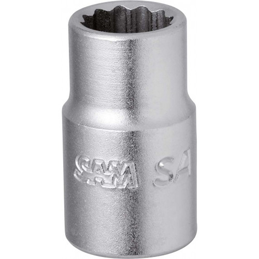 SAM 1/2 in Drive 14mm Standard Socket, 12 point, 38 mm Overall Length