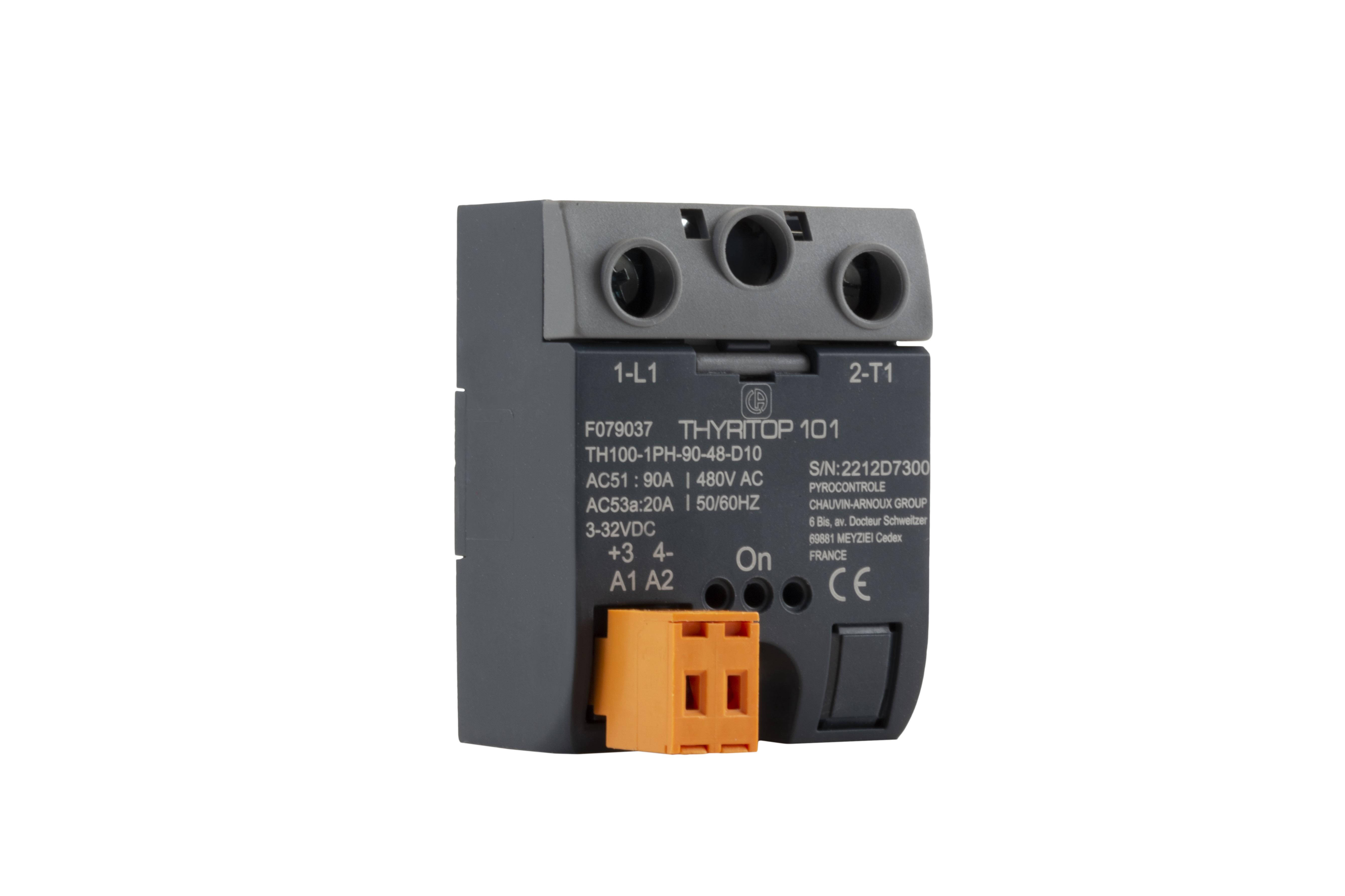 p01661115 Pyro Controle 0 Series Solid State Relay, 50 A rms Load, Panel Mount, 1200 V Load
