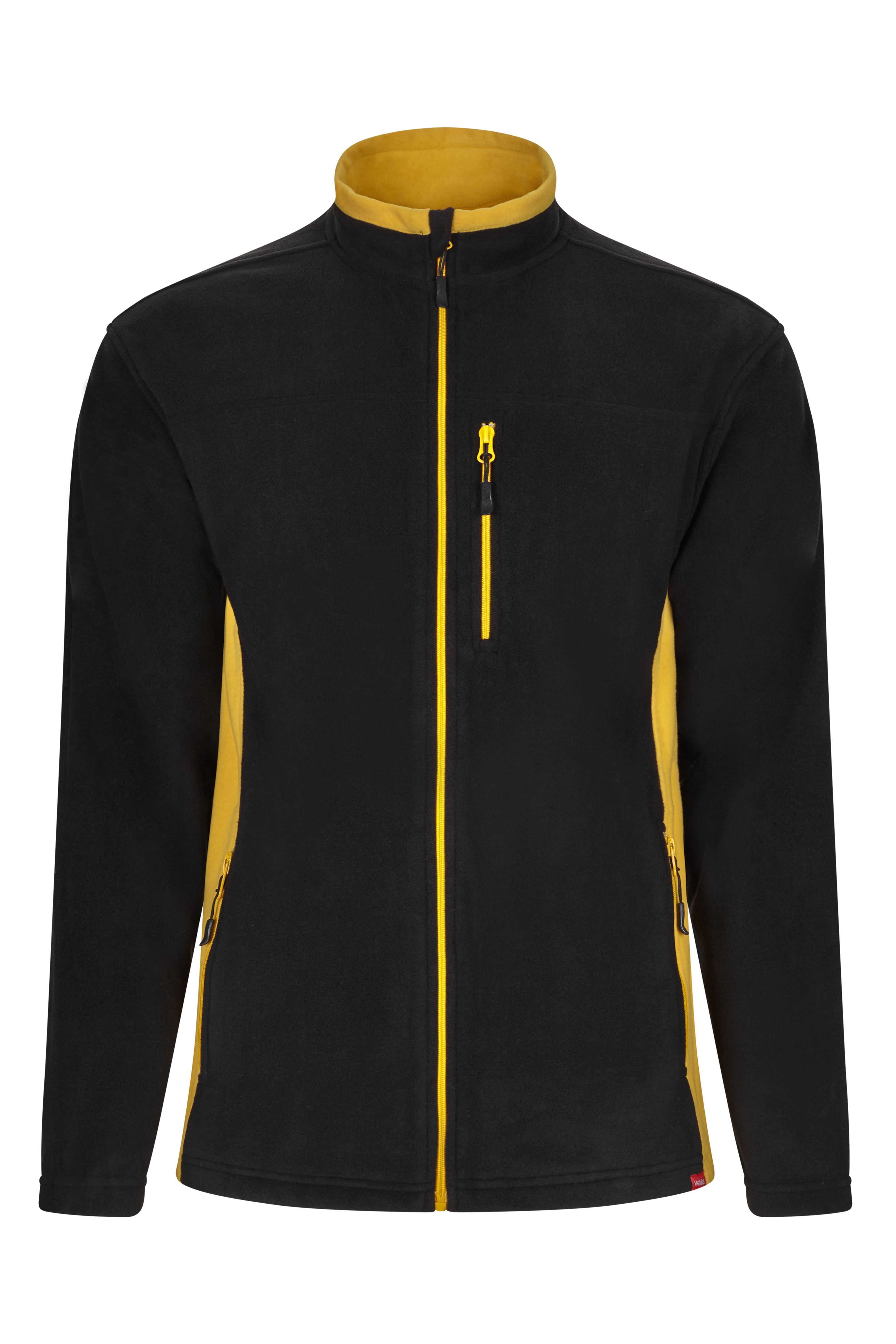 Velilla 201504 Black/Yellow Fleece Jacket XXL