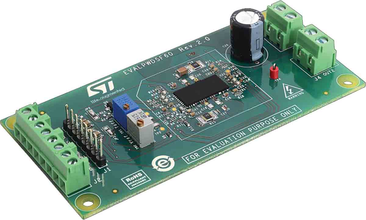 STMicroelectronics Demonstration Board Power Management for LPWD5F60 for Single-Phase Load in Full-Bridge
