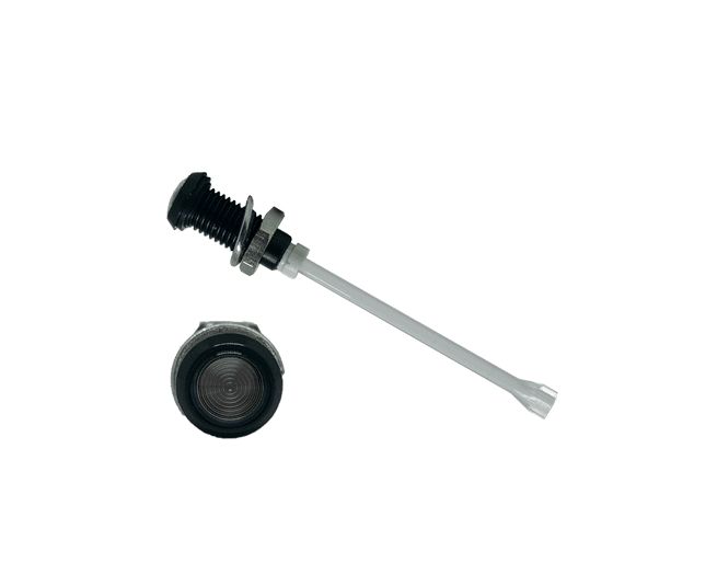 RHD-1410-F6PS67PR Bivar, Panel Mount Vertical LED Light Pipe, Smoke Round Lens