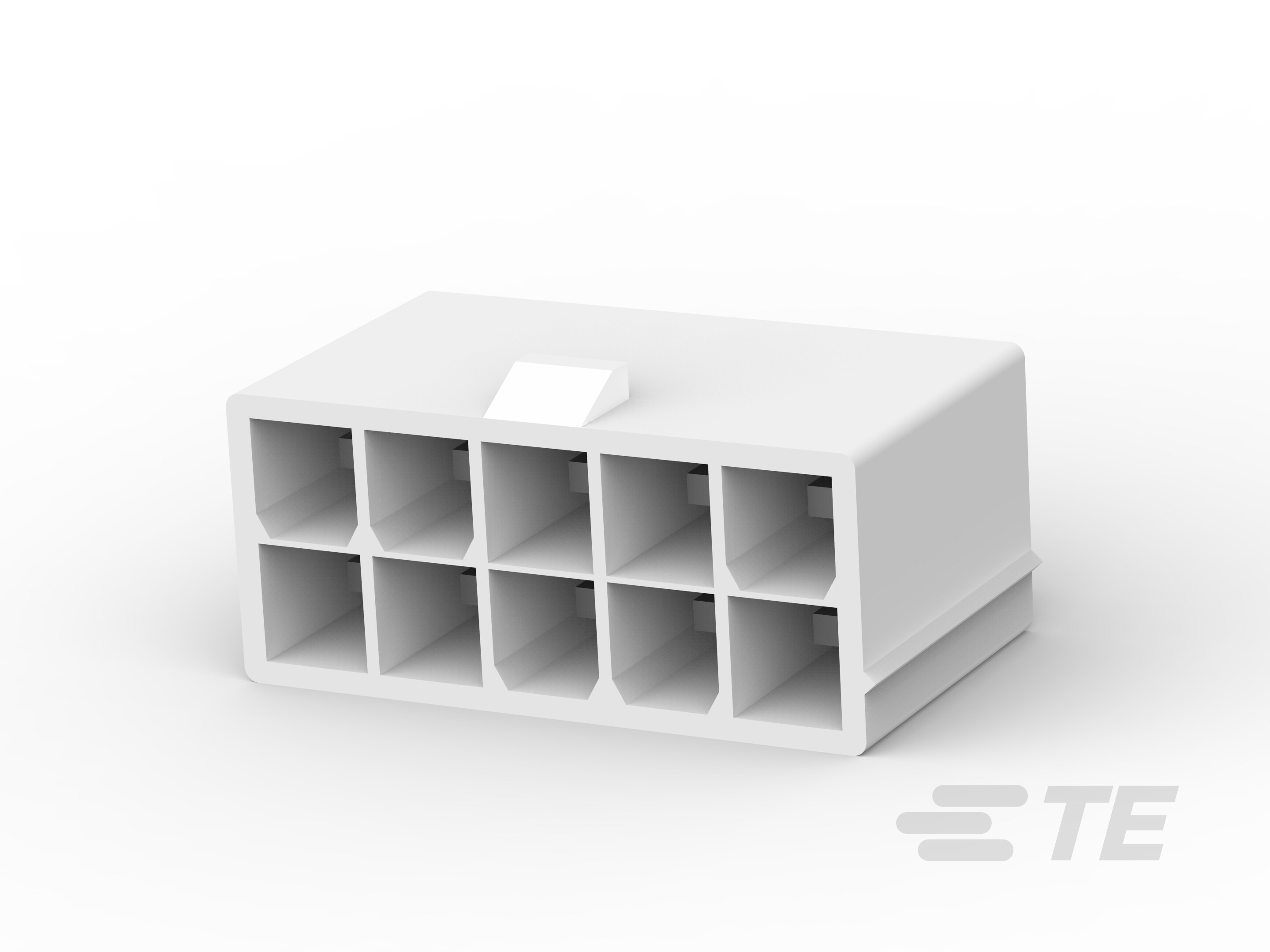 TE Connectivity VAL-U-LOK Series Vertical Board PCB Header, 10 Contact(s), 4.2 mm Pitch, 2 Row, Shrouded