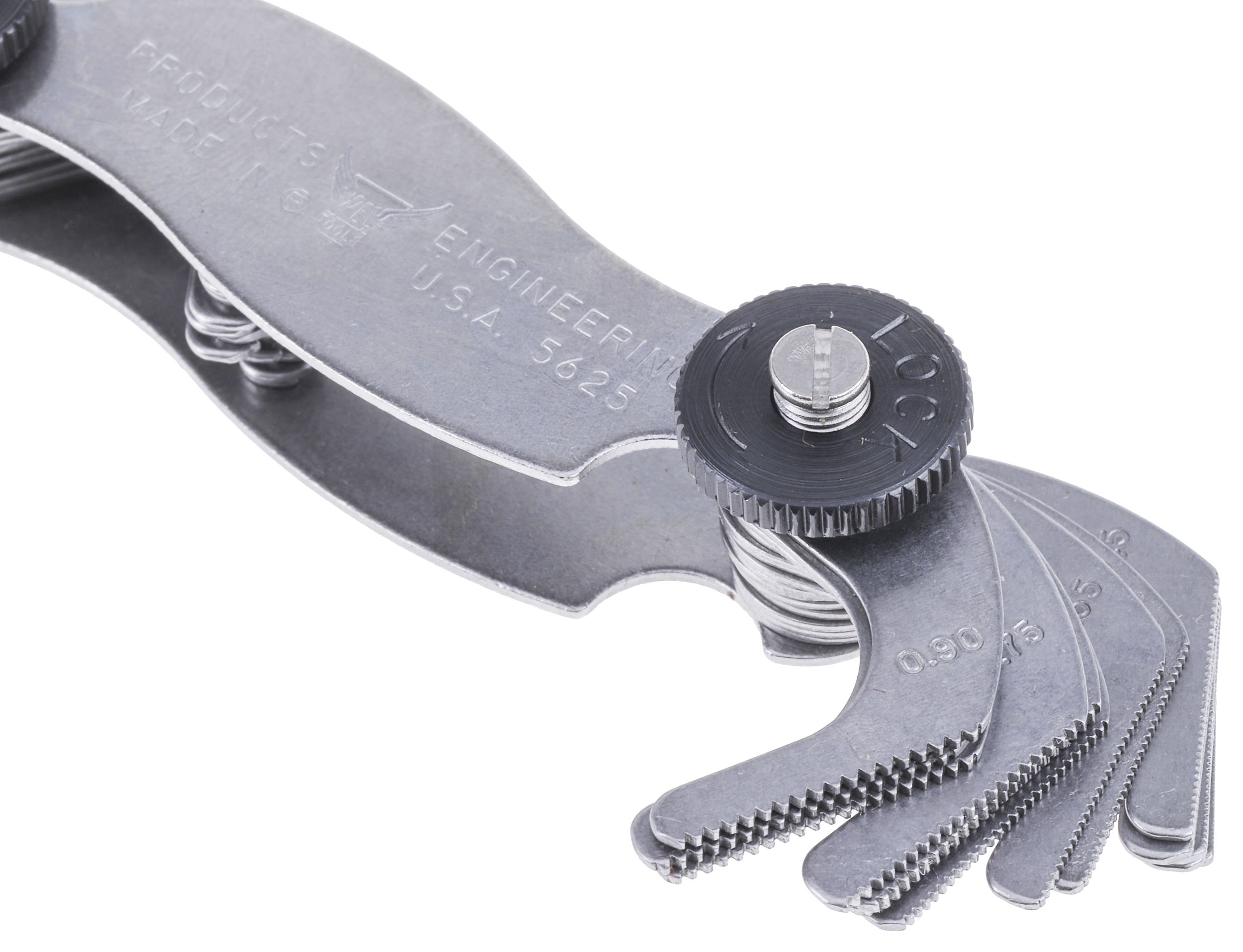387-0199 RS PRO, 28 Blades Thread Pitch Gauge, Metric thread type