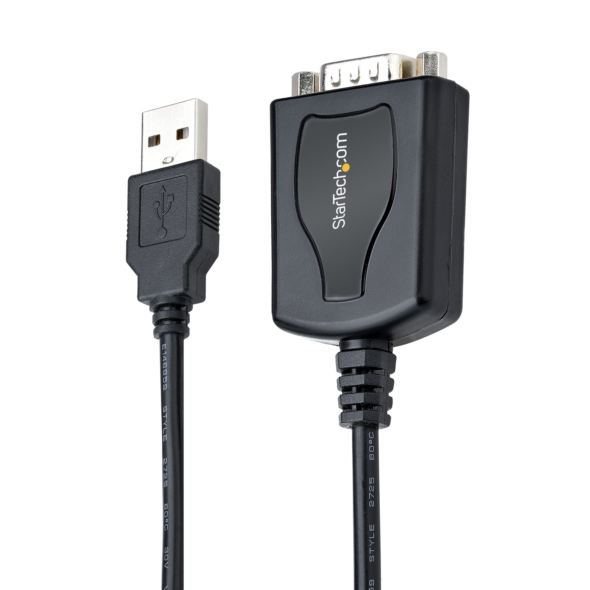 1p3fpc-usb-serial StarTech.com D-Sub 9-Pin to Male to USB Type A Male Converter Cable