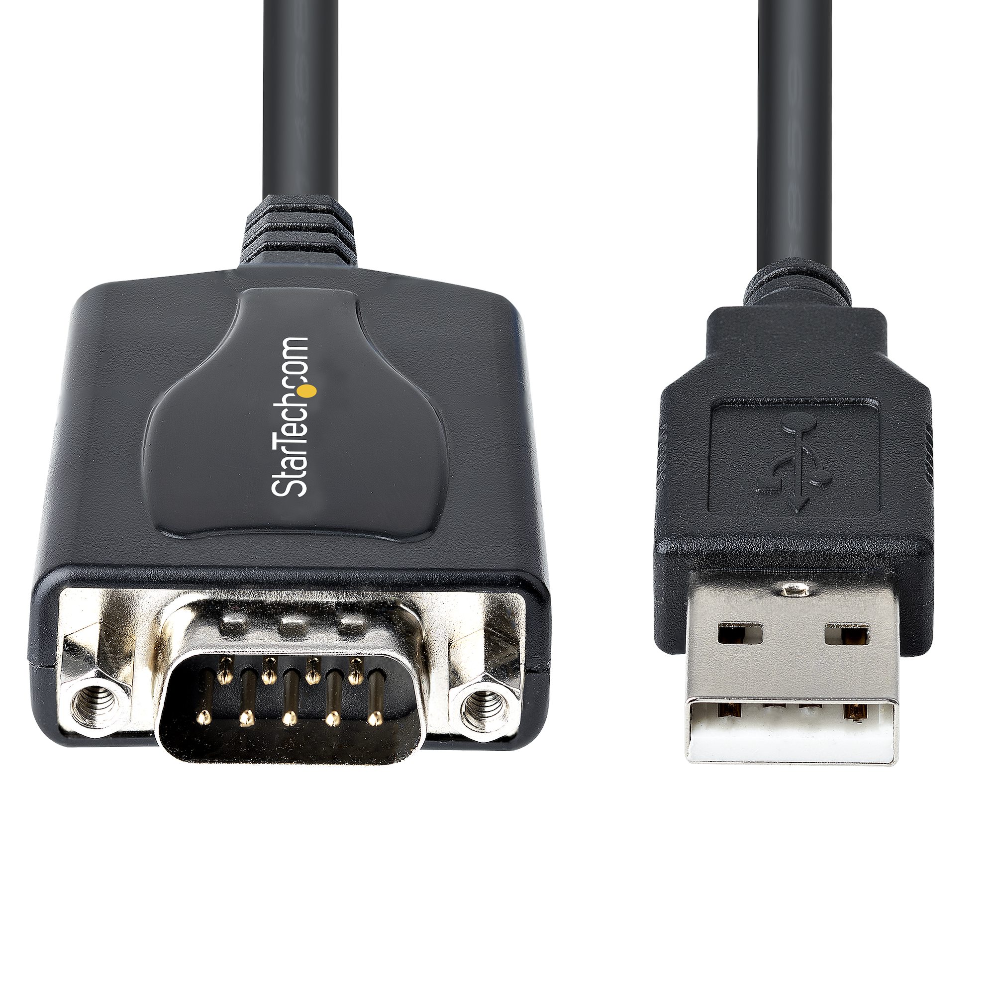 1p3fpc-usb-serial StarTech.com D-Sub 9-Pin to Male to USB Type A Male Converter Cable