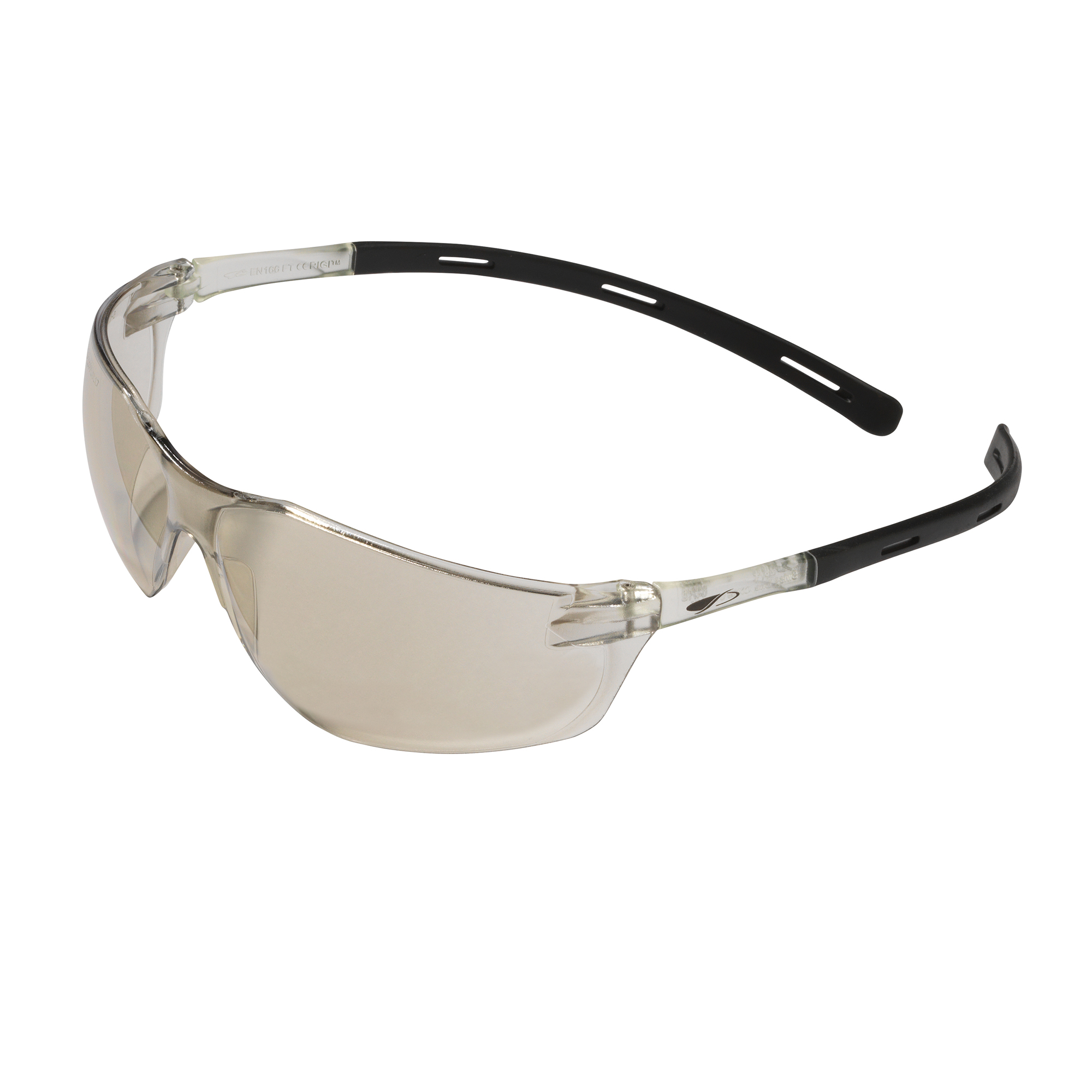 JSP RIGI Safety Glasses, Anti-Scratch, Anti-Fog, Lightweight, UV Resistant, Smoked, Black, Polycarbonate