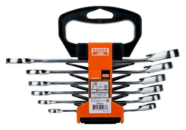 Bahco 6-Piece Spanner Set, 8 to 17 mm, Chrome Vanadium Steel