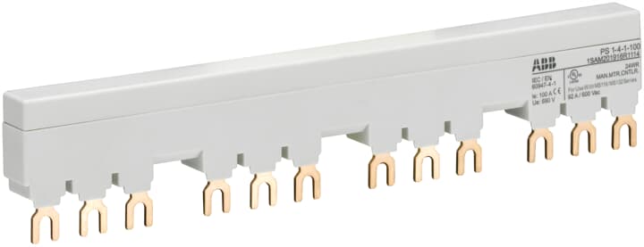ABB Accessories MS116/MS132 PS1-4-1-100 3 Phase Busbar, 690 V ac