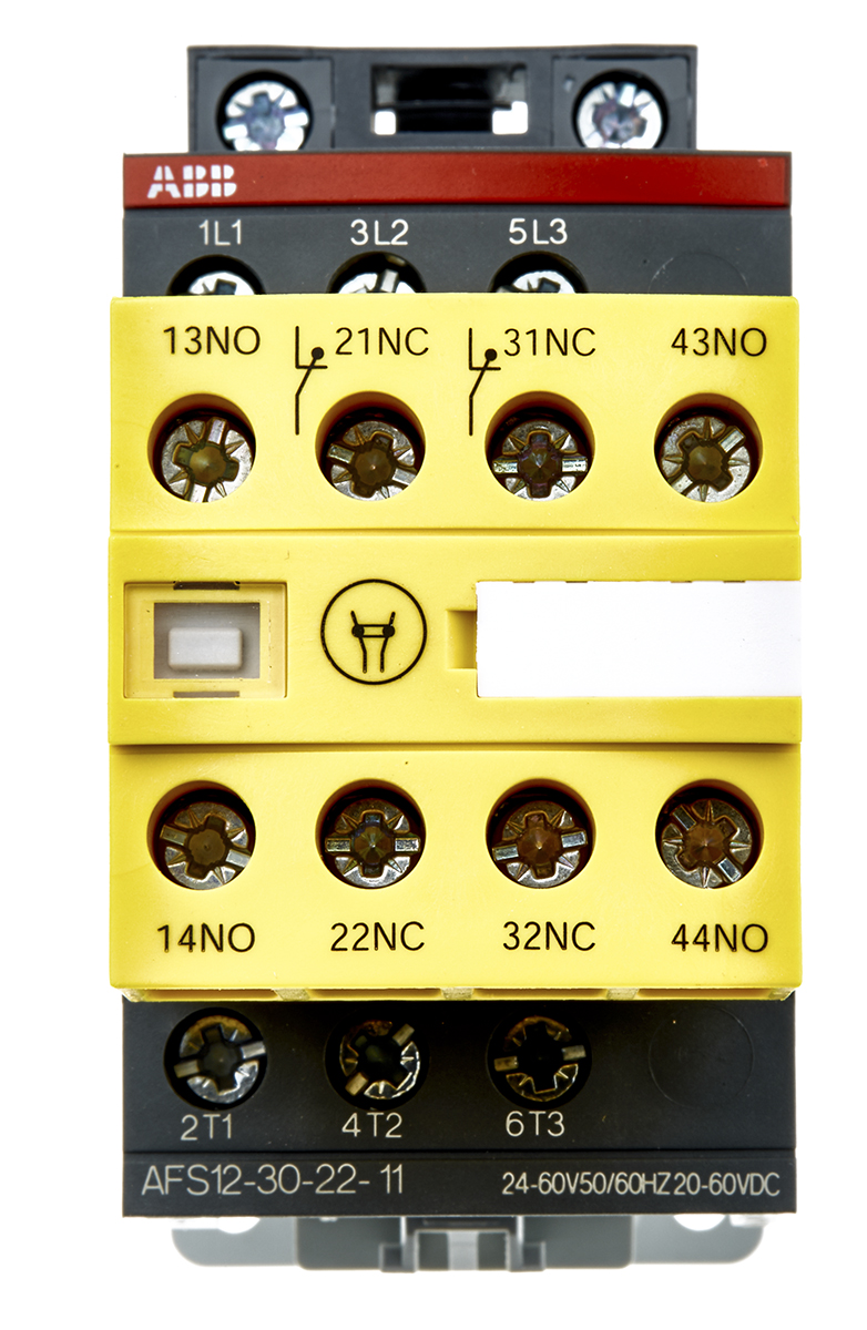 ABB Jokab AFS Contactor, 24V ac, 60 V ac Coil, 3-Pole, 28 A, 9 kW 24V, 3 NO, 600V ac