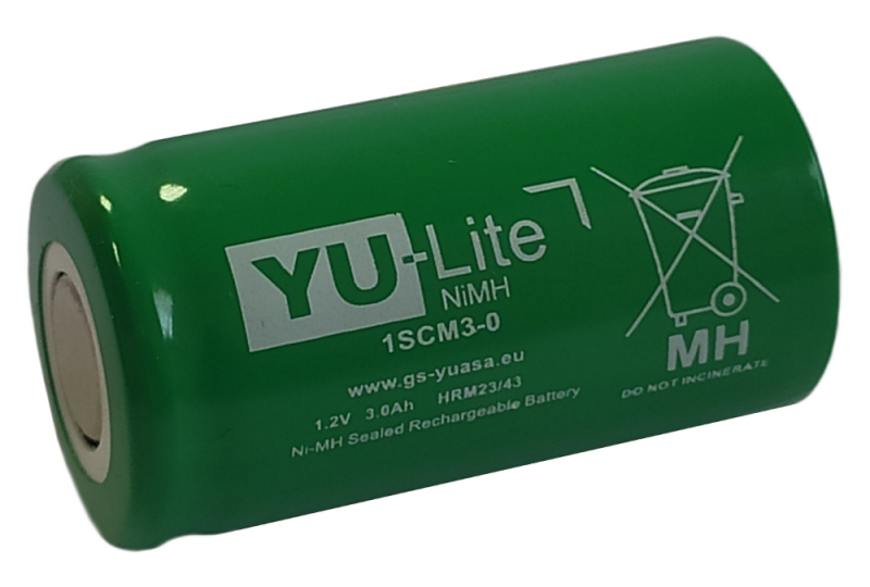 Yuasa NiMH 1.2 V Battery, 3000 mAh x 42 mm
