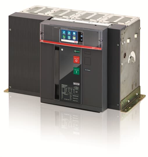 ABB Emax2 1SDA07 Electronic Circuit Breaker 3200A 690V, 4 channels, Rear Flat Horizontal Mount Ekip G Hi-Touch LSIG