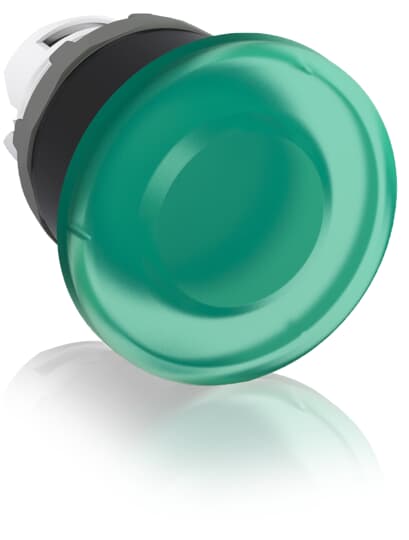 ABB MODULAR Series Green Momentary Push Button Head, 40 mm Cutout, IP20, IP66