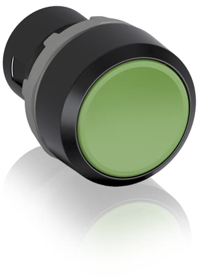 ABB KPR1 Series Green Momentary Push Button Head, 22.5 mm Cutout
