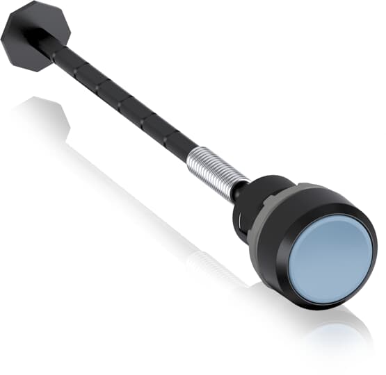 ABB KPR3 Series Blue Momentary Push Button Head, 22.5 mm Cutout