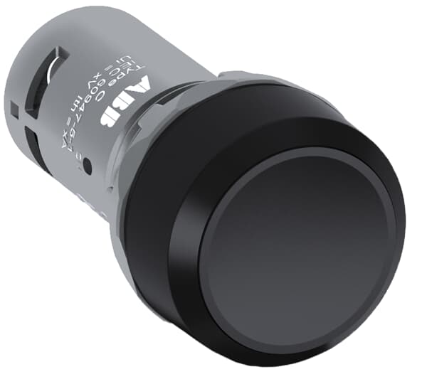 ABB, 1SFA61 Black Pilot Push Button Switch, IP66, IP67, Round, 300V