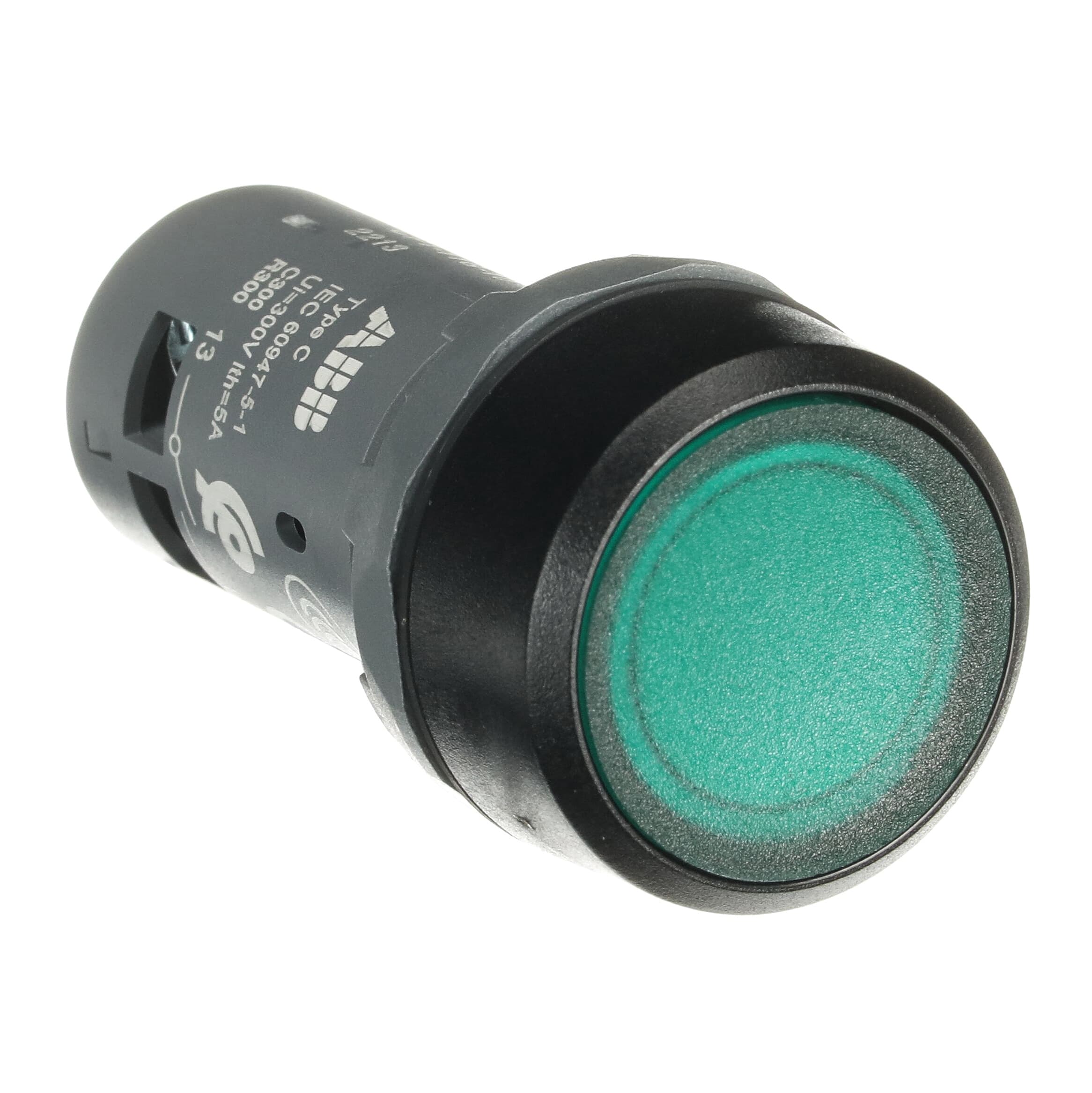 1sfa619100r1112 ABB, 1SFA61 Green LED Push Button Switch, IP67, IP69K, IP66, Round, 24V