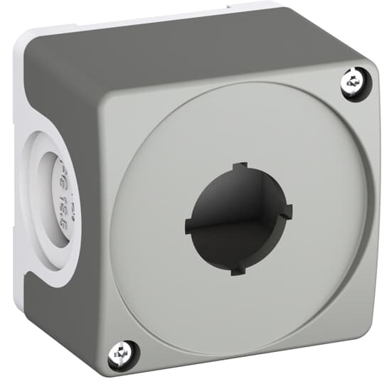 ABB Dark Grey, Light Grey Plastic CEP Push Button Enclosure - 65 mm Diameter