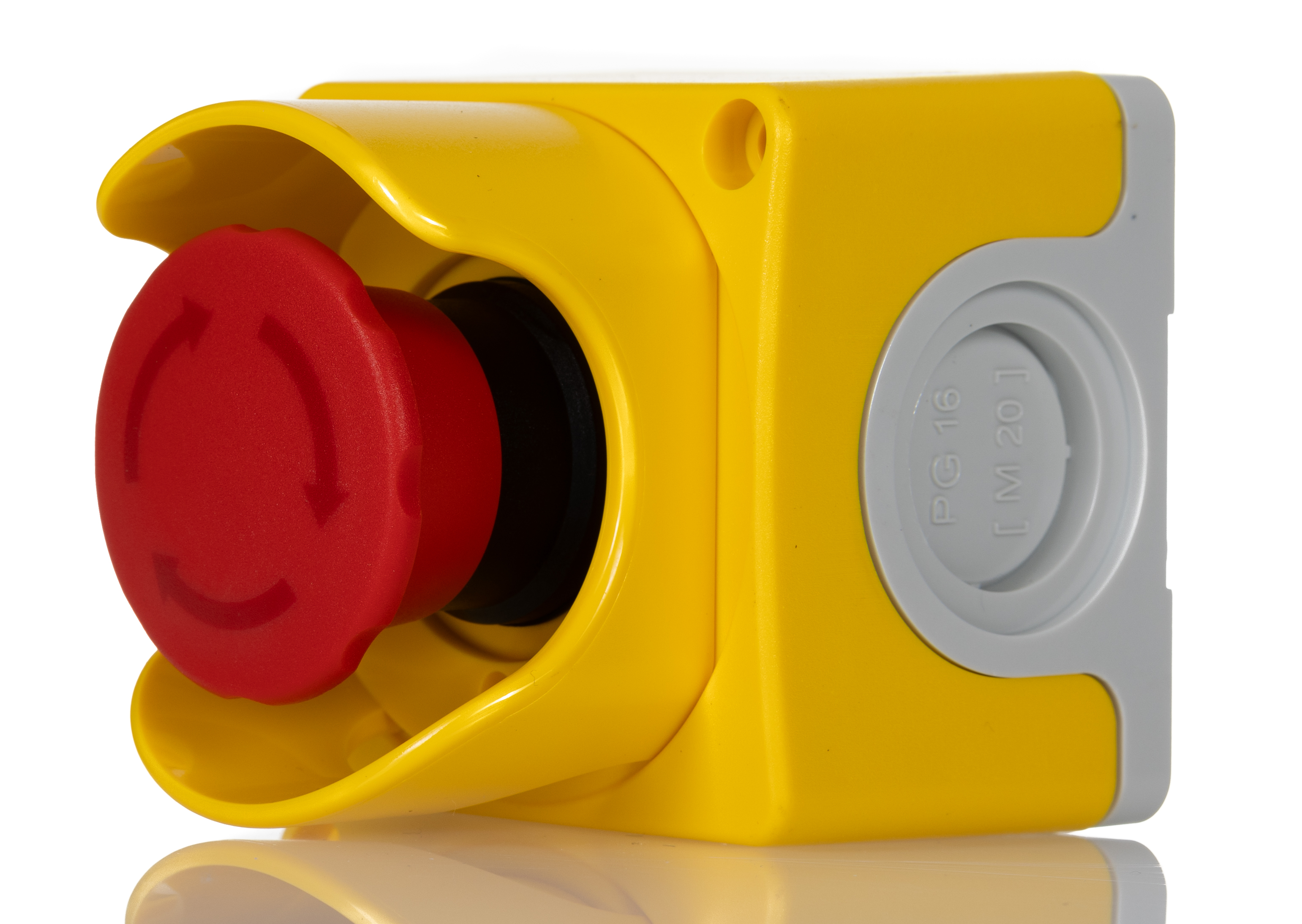 ABB Yellow Plastic CEPY1 Control Station Enclosure - 1 Hole 40 mm Diameter