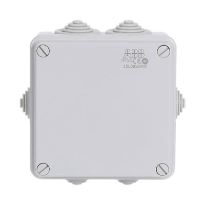 ABB Grey Thermoplastic Junction Box, IP55, 100 mm, 100mm 50 mm